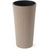 Kvetináč LAMELA, kvetináč LILIA ECO COFFE JUMPER - prúžok O 25,5 cm, výška 46,6 cm, latte (1311119417)