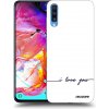 Picasee silikónový čierny obal pre Samsung Galaxy A70 A705F - Milujem ťa
