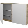 Dreja Dvojdverová zrkadlová skrinka PREMIUM GA2E 120 - D09 Arlington