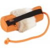 Firedog Snack dummy malý oranžový s kožušinovým kruhom