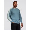 Ombre Men's sweatshirt with contrasting stripes and raglan sleeves - bleached turquoise modrá | svetlomodrá M Ombre 5907064530212