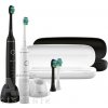 TrueLife SonicBrush Compact Duo sada sonických zubných kefiek (biela, čierna) + cestovné puzdrá 1x2 ks