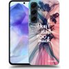 Picasee silikónový čierny obal pre Samsung Galaxy A55 5G A556B - Nemysli toľko