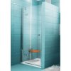 Ravak SMARTLINE SMSD2-100 B-L, 2-dielne sprchové dvere do niky, Bright alu,Transp + vešiak 0SLABA00Z1