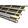 Odkvapový pás bez vodnej drážky prírez 250 mm x 1000 mm hliník