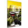 Vertikálny fotoobraz na skle Víno a hrozno 50x100 cm
