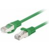 Lanberg patchcord kat.6 FTP 0.25m zelený Fluke Passed 10 ks