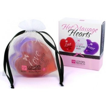 LoversPremium - Hot Massage Hearts (3 pcs)