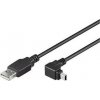 PremiumCord ku2m2a-90 miniUSB 2.0, A-B, 5pinů, 90°, 1.8m