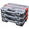 Tactix Organizér plastový 308 x 220 x 190 mm sada 3 ks 320027