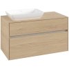 VILLEROY & BOCH Collaro závesná skrinka pod umývadlo na dosku (umývadlo vľavo), 2 zásuvky, 1000 x 500 x 548 mm, Nordic Oak, C11000VJ