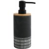 Spirella dávkovač mýdla YUMA, černo-bílý, polyresin, bambus, 310 ml (10.20995)