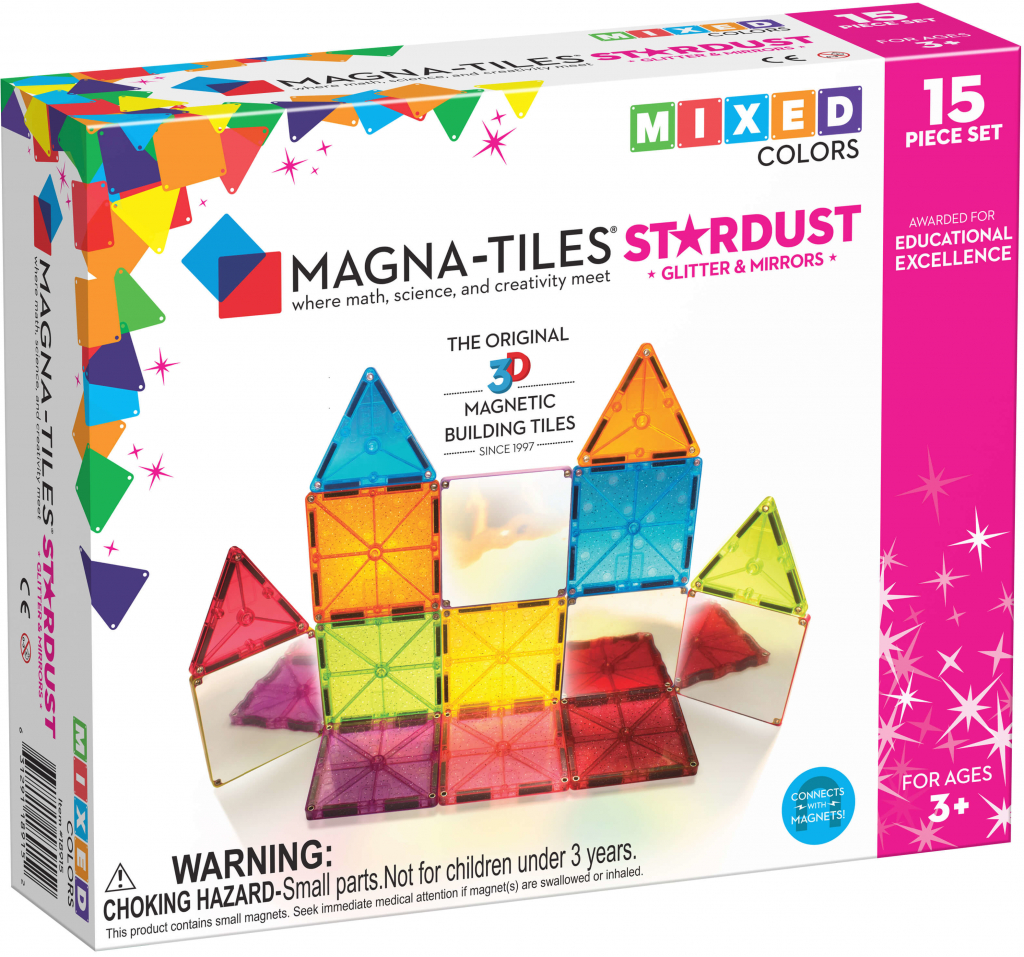 Magna-Tiles Magnetická stavebnica Stardust 15 ks