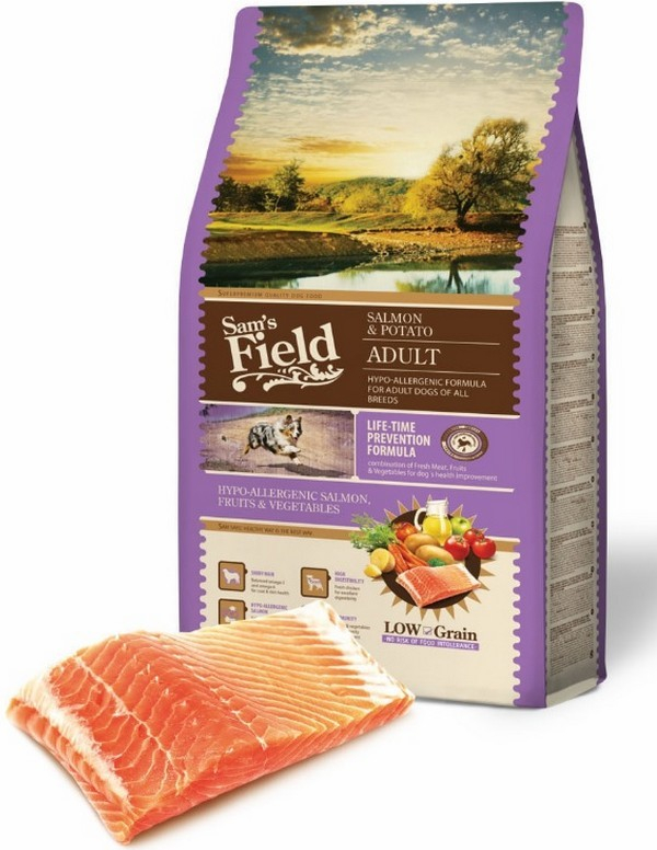 Sam\'s Field low grain Adult Salmon & potato 2,5 kg