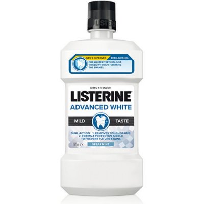 Listerine Advanced White Mild Taste - Ústna voda s bieliacim účinkom 1000 ml