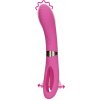 Loveline Double-Sided Flapping and G-Spot Vibrator Exuberant Pink silikónový vibrátor na bod G 23 x 3,6–4,2 cm
