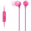 SONY slúchadlá MDR-EX15AP, handsfree, ružové MDREX15APPI.CE7