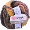 Pletacia vlna YarnArt HARMONY A9 žltá hnedá sivá
