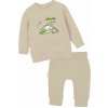 Detská súprava pulover+nohavice DINOSAURUS - 086 - Béžová