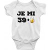 Je mi 40 pivo - Body dojčenské s krátkym rukávom - Krátký r. 18-24 mes ( Biela )