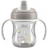 Chicco Training Cup tréningový hrnček s držadlami Grey 200 ml