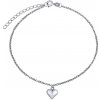 Silvego Jemný strieborný retiazka na nohu Srdce ZT1303175AVSW
