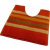 ROUTNER Kúpeľňová predložka RAGUSA Oranžová 10204 - Oranžová / 50 x 50 cm WC s výkrojom 10204