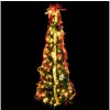 Aigostar B.V. | Aigostar - LED Vonkajší vianočný strom 150xLED/230V 1,8m IP44 červeno/zlatý teplá biela | B10303ABAC