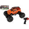 Teddies Auto RC pick up Off road terénny plast 23cm 2,4 GHZ na batérie so svetlom oranžový