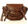 Marco Mazzini Kožená crossbody kabelka | hnedá cafe v82c