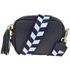 NovaKabelka.sk Bala Blu Scura s prídavným popruhom IV kožená talianska crossbody kabelka modrá