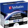 Verbatim Blu-ray BD-R M-Disc 25GB 5ks / 4x / Printable / šperk box (43823-V)