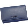 Pierre Cardin modrá dámska kožená peňaženka 16 × 9,5 cm