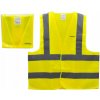 CROWNMAN Žltá reflexná výstražná vesta, BOZP L CE