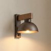 TK Lighting Nástenné svetlo Oslo, hnedá, kovová, výška 20 cm, E27 - 6279