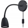 Solight WO54-B, LED nástenná lampička, stmievateľná, 4W, 280lm, 3000K, čierna WO54-B