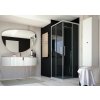 FORTE - Štvorcový sprchovací kút ESSENCE A1FS 80x80 cm BEA12DXA1+BEA12SXA1