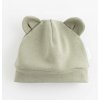 Dojčenská bavlnená čiapočka New Baby Kids zelená - 56 (0-3m)