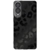 Picasee silikónový prehľadný obal pre Samsung Galaxy S25 Edge 5G - Midnight Leopard