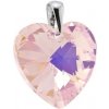 iŠPERKY Strieborný prívesok srdiečko Swarovski ID|106972