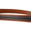 COLLAR Kožené vodítko Soft, 183cm/25mm, čierno hnedá