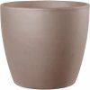 Deroma Terakotový kvetináč grafitový 24,6 x 21,7 cm
