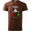 Futbal volá - Klasické pánske tričko vyššej gramáže - XS ( Čokoládová )