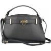 TALIANSKE Dámska malá kožená kabelka crossbody Talianska Luciana čierna