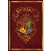 Blue Sky Studios Zápisník Harry Potter Colorful červený A5