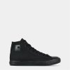 SoulCal Canvas High Trainers Mens Black/Black 10 (45)
