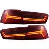 KITT Taillights Full LED suitable for Audi A6 4G C7 Limousine (2011-2014) Red Clear Facelift Design with Sequential Dynamic Turning Lights