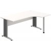 OFFICE PRO s.r.o. Kancelársky stôl pracovný, ľavé prevedenie - CE 1800 60 L, biela