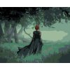 Maľovanie podľa čísel Čarodejnica na kraji temného lesa, 80x100 cm, bez rámu a bez vypnutia plátna (6044992)