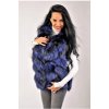 Max Original Leather Dámska kožušinová vesta ZHQP3083 (S 40-42) - Blue - S